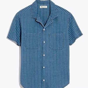 Madewell Easy Camp Men’s Indigo Textured Stripe